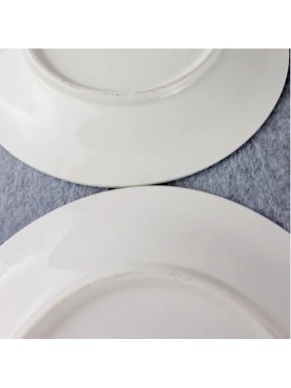 Gibson White Embossed Fruit Dessert Salad Plates 7 7/8